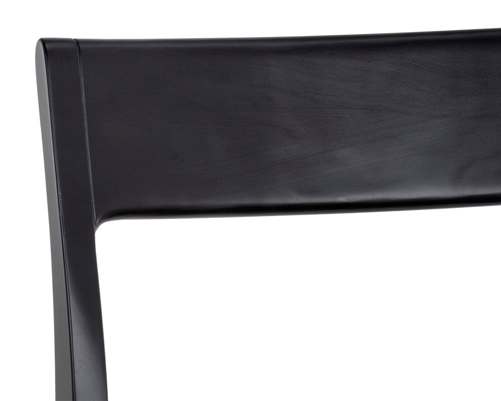 Sunpan Bondi Dining Chair in Black / Walnut - Set of Two
