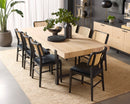 Sunpan Annex Dining Chair - Abbington Black / Natural and Velvet Black / Natural