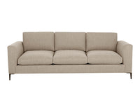 Sunpan Byward Sofa In Liv Smoke/Wicker
