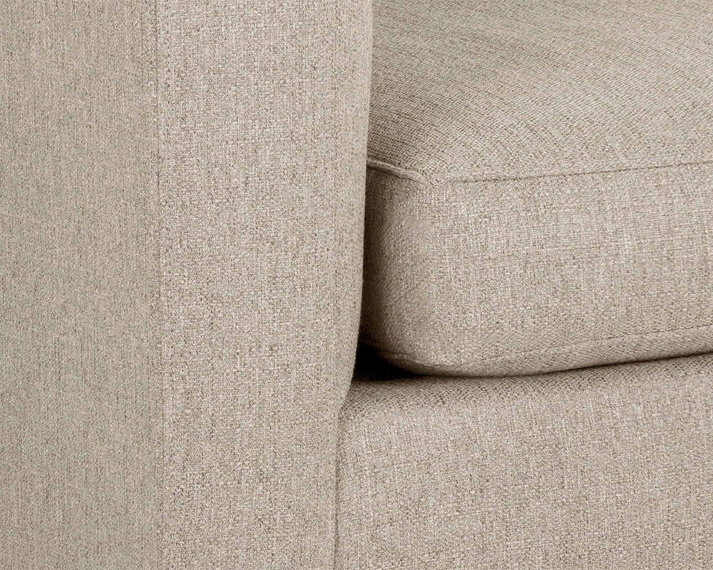 Sunpan Byward Sofa In Liv Smoke/Wicker