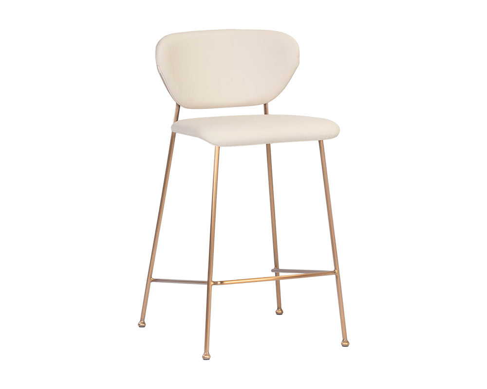 Sunpan Odesa Counter Stool Abbington Navy / Dillon Cream