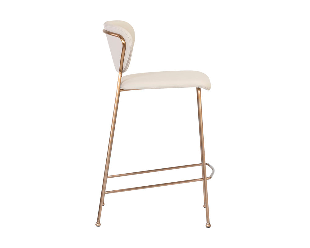 Sunpan Odesa Counter Stool Abbington Navy / Dillon Cream