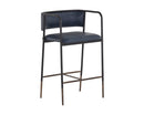 Sunpan Brenan Counter Stool in Bravo Admiral / Cognac / Zenith Alabaster