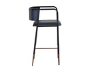 Sunpan Brenan Counter Stool in Bravo Admiral / Cognac / Zenith Alabaster