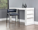 Sunpan Brenan Counter Stool in Bravo Admiral / Cognac / Zenith Alabaster
