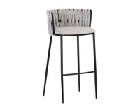 Sunpan Sarai Barstool - Belfast Heather Grey/Belfast Koala Grey
