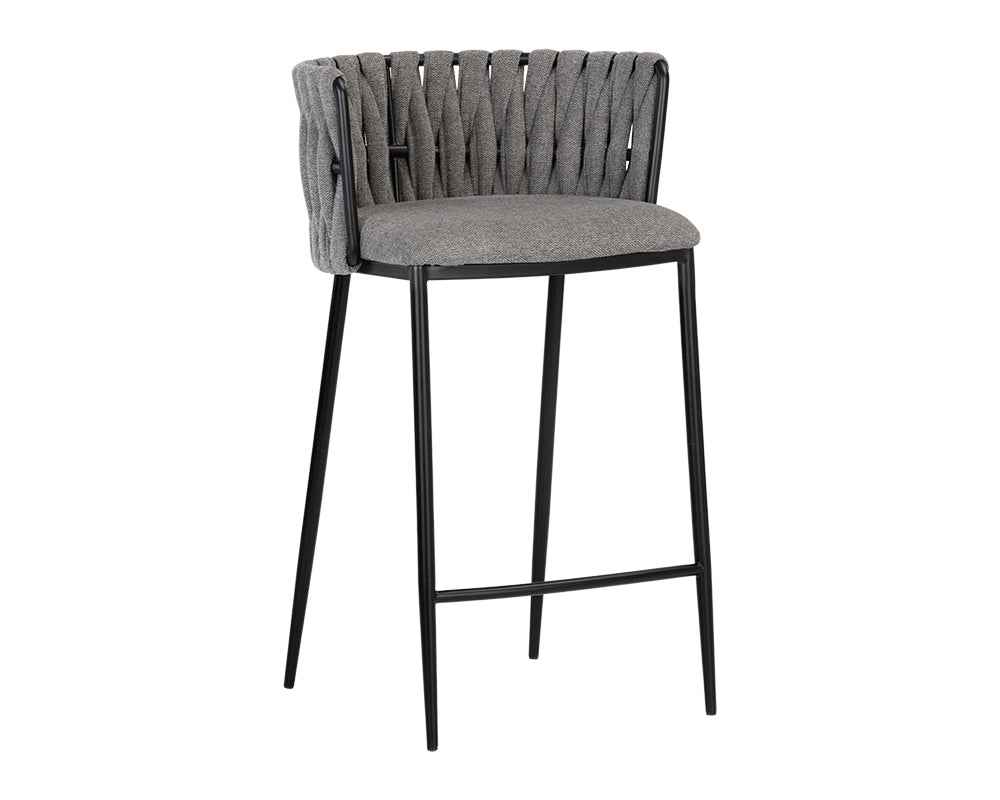 Sunpan Sarai Counter Stool - Belfast Heather Grey/Belfast Koala Grey