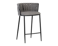 Sunpan Sarai Counter Stool - Belfast Heather Grey/Belfast Koala Grey