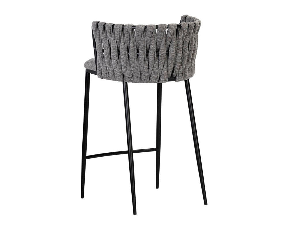 Sunpan Sarai Counter Stool - Belfast Heather Grey/Belfast Koala Grey
