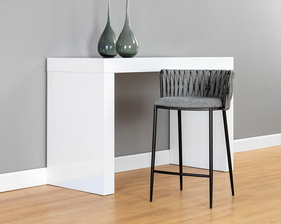 Sunpan Sarai Counter Stool - Belfast Heather Grey/Belfast Koala Grey