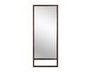 Sunpan Bridgeport Floor Mirror in Dark Brown/Natural
