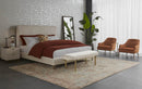 Sunpan Bridgeport Floor Mirror in Dark Brown/Natural