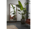 Sunpan Bridgeport Floor Mirror in Dark Brown/Natural