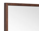 Sunpan Bridgeport Floor Mirror in Dark Brown/Natural