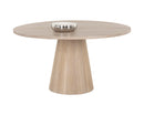 Sunpan Althea Dining Table - Round in Brown Oak/Light Oak 54"