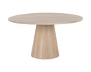 Sunpan Althea Dining Table - Round in Brown Oak/Light Oak 54"
