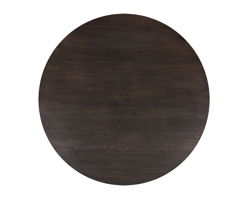 Sunpan Althea Dining Table - Round in Brown Oak/Light Oak 54"