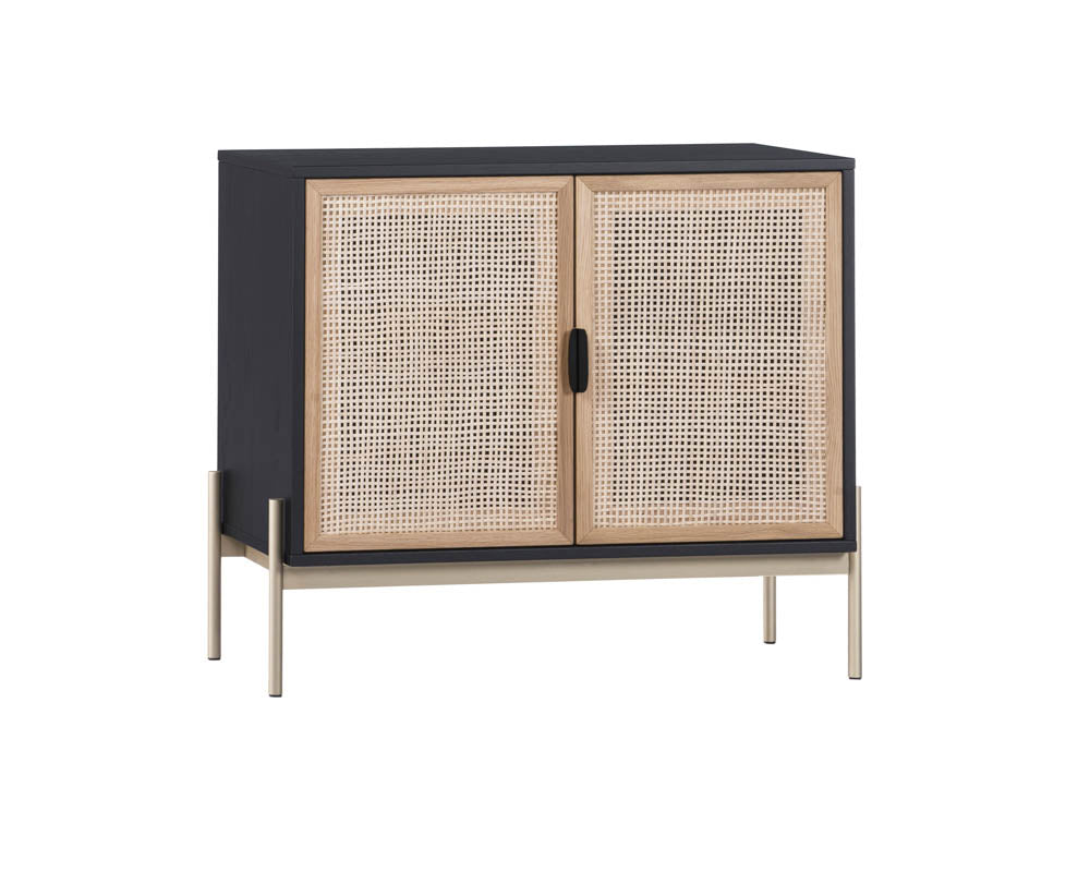 Sunpan Avida Sideboard in Gold And Black/Natural - Small