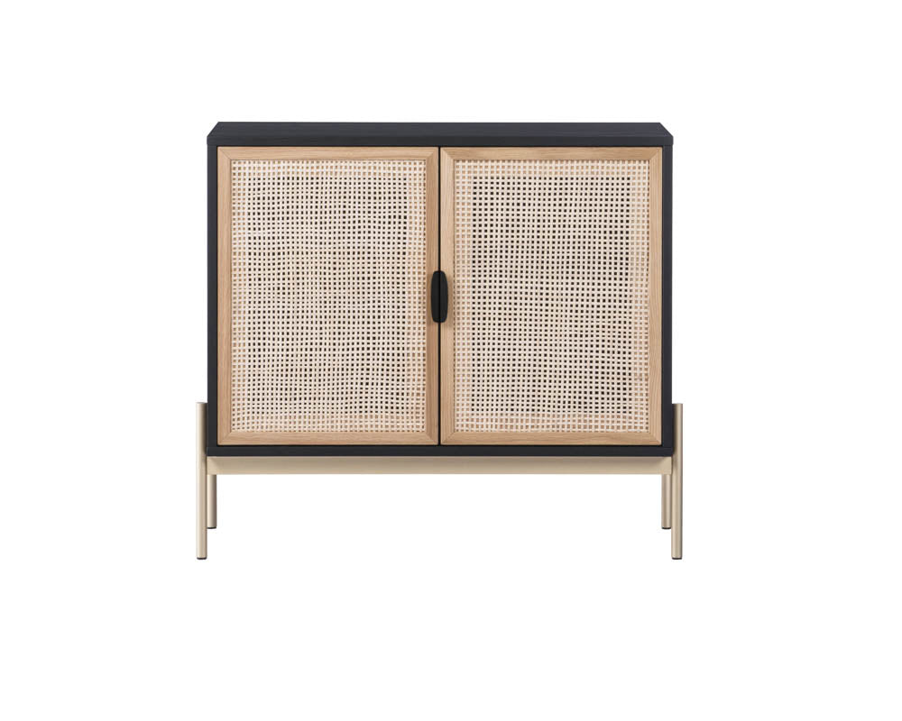 Sunpan Avida Sideboard in Gold And Black/Natural - Small