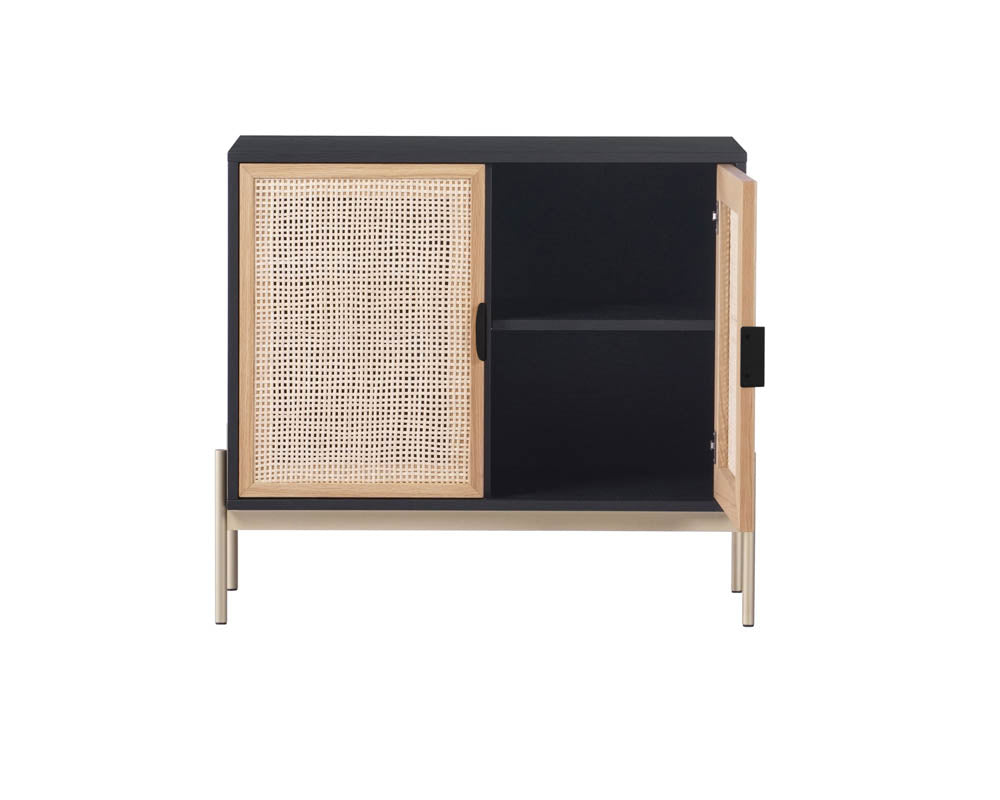 Sunpan Avida Sideboard in Gold And Black/Natural - Small