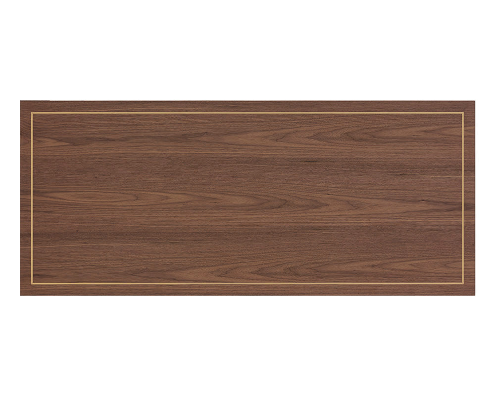 Sunpan Clark Desk In Grey/Walnut