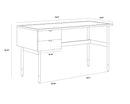 Sunpan Clark Desk In Grey/Walnut