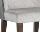 Sunpan Gisele Dining Chair - Polo Club Muslin With Tobacco Tan/Polo Club Stone With Overcast Grey
