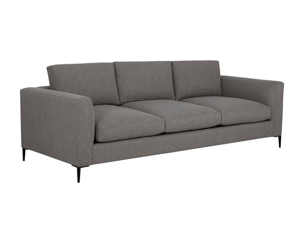 Sunpan Byward Sofa In Liv Smoke/Wicker