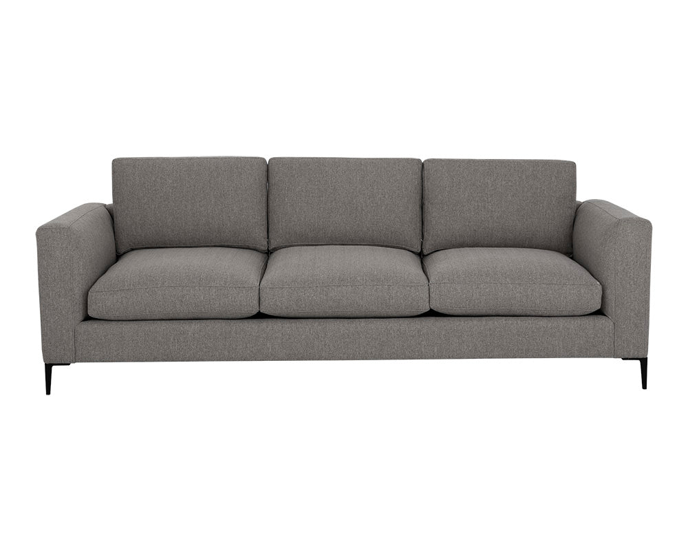 Sunpan Byward Sofa In Liv Smoke/Wicker