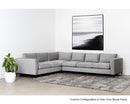 Sunpan Byward Sofa In Liv Smoke/Wicker