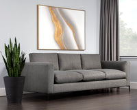 Sunpan Byward Sofa In Liv Smoke/Wicker