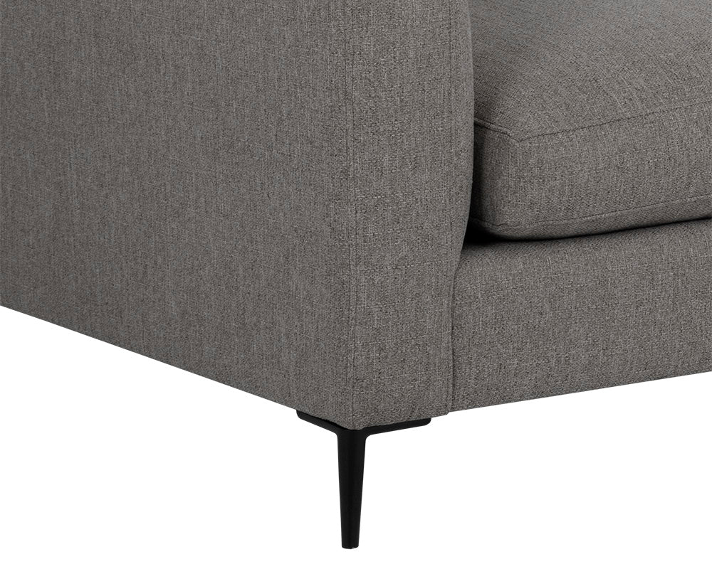 Sunpan Byward Sofa In Liv Smoke/Wicker