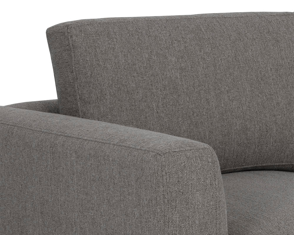 Sunpan Byward Sofa In Liv Smoke/Wicker