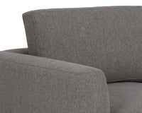 Sunpan Byward Sofa In Liv Smoke/Wicker