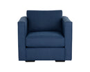 Sunpan Adrian Armchair in Liv Indigo/Liv Wicker