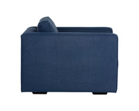 Sunpan Adrian Armchair in Liv Indigo/Liv Wicker