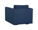 Sunpan Adrian Armchair in Liv Indigo/Liv Wicker
