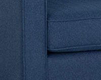 Sunpan Adrian Armchair in Liv Indigo/Liv Wicker