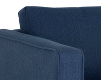 Sunpan Adrian Armchair in Liv Indigo/Liv Wicker