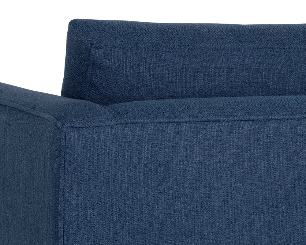 Sunpan Adrian Armchair in Liv Indigo/Liv Wicker