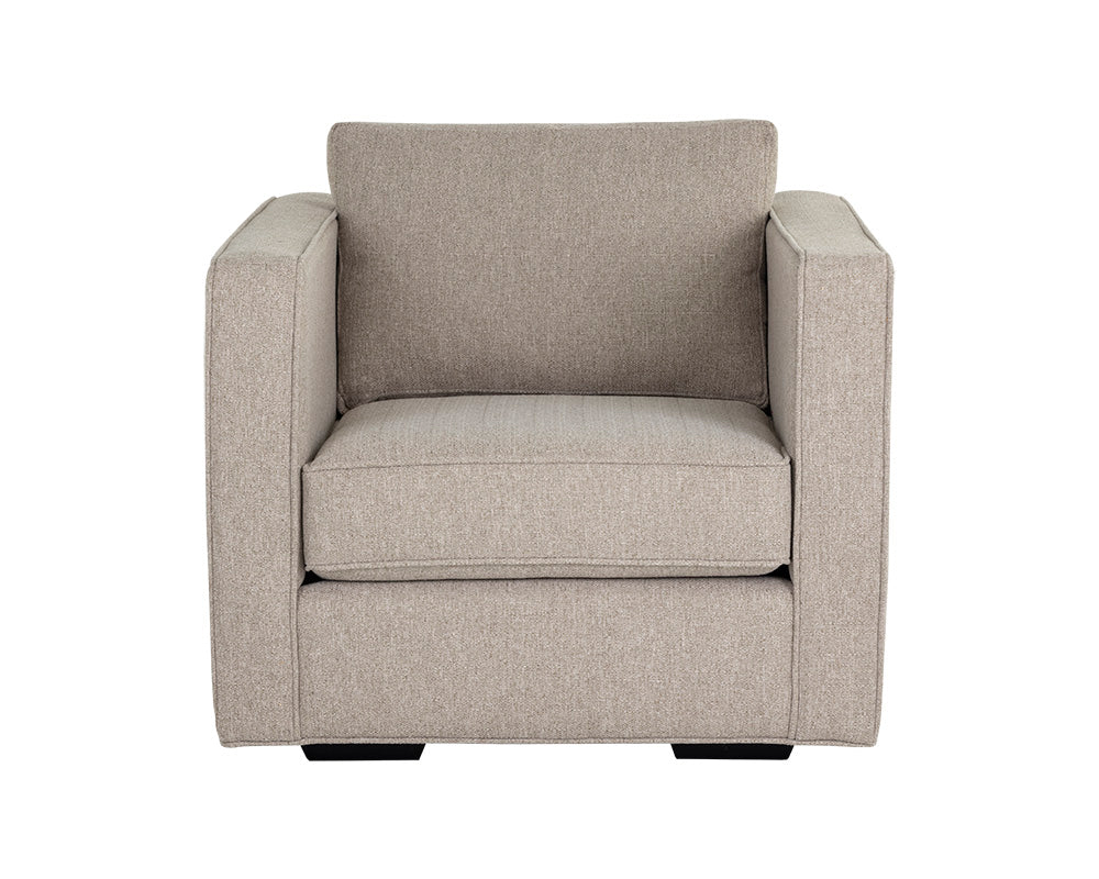 Sunpan Adrian Armchair in Liv Indigo/Liv Wicker
