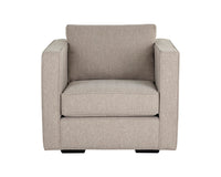 Sunpan Adrian Armchair in Liv Indigo/Liv Wicker
