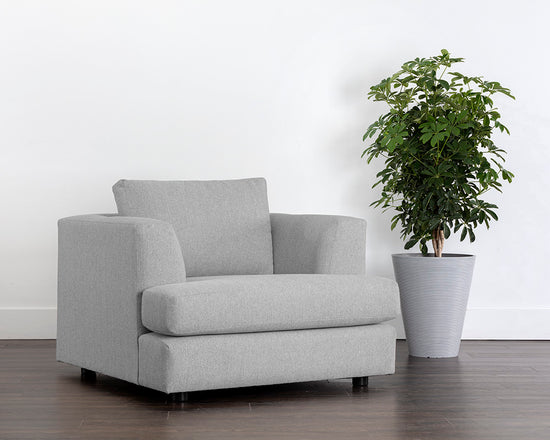 Sunpan Cascade Armchair In Liv Dove/Pearl