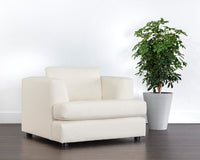 Sunpan Cascade Armchair In Liv Dove/Pearl