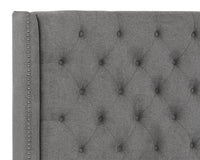 Sunpan Devon Bed in Belfast Heather Grey/Koala Grey - King