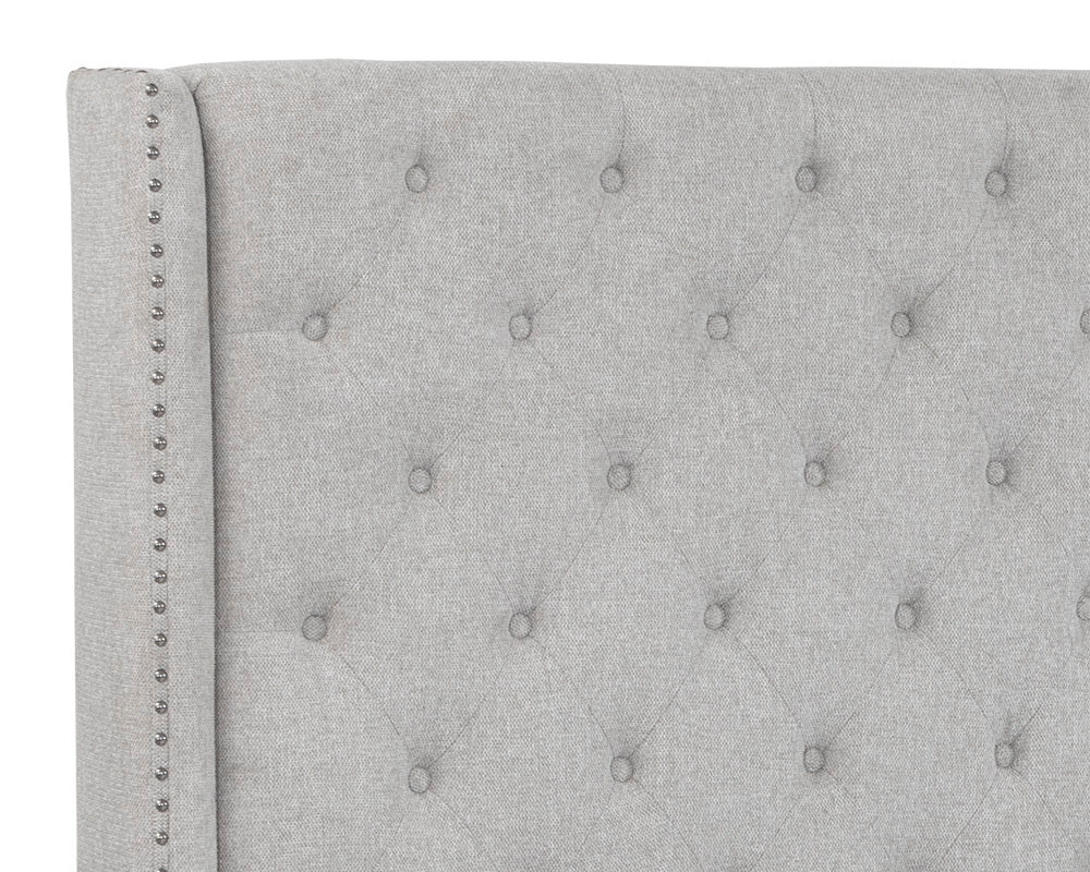 Sunpan Devon Bed in Belfast Heather Grey/Koala Grey - Queen