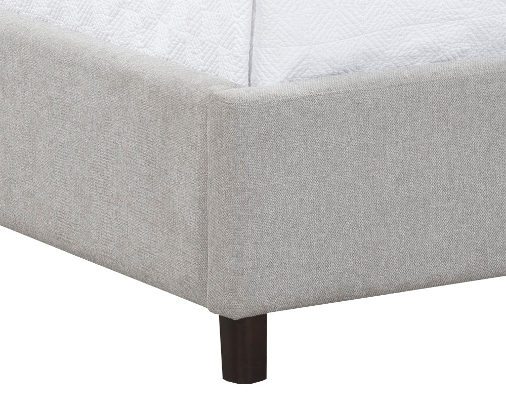 Sunpan Devon Bed in Belfast Heather Grey/Koala Grey - Queen