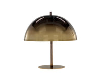 Sunpan Domina Table Lamp in Antique Brass And Black Ombre / Antique Silver
