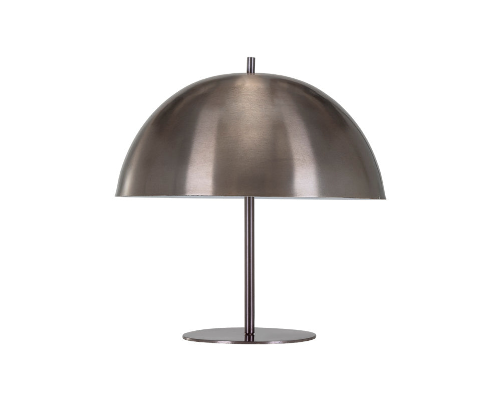 Sunpan Domina Table Lamp in Antique Brass And Black Ombre / Antique Silver