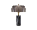 Sunpan Aludra Table Lamp in Grey Marble and Antique Silver / White Marble and Gold